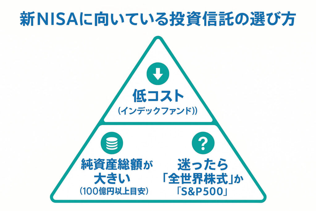 新NISAに向いている投資信託の選び方
