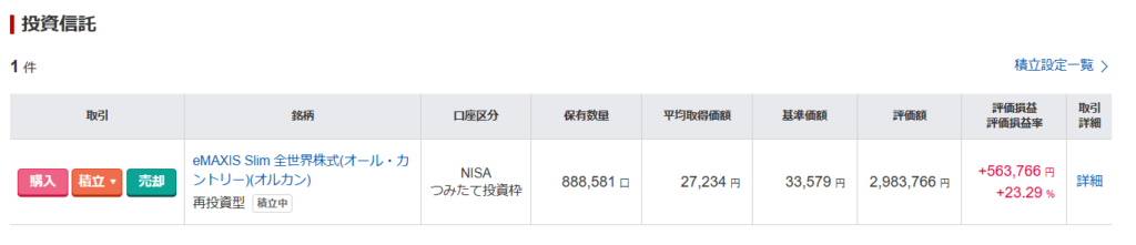 新NISA運用実績ブログ取引明細③