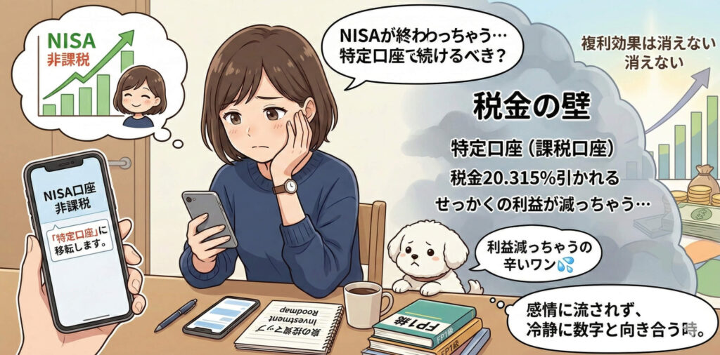 特定口座（課税口座）で運用を続けるべきか？税金の壁